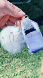 Load and play video in Gallery viewer, Bad Bunny Keychain with Hand Sanitizer Holder
