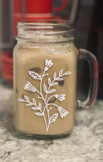 Load image into Gallery viewer, Floral Mason Jar
