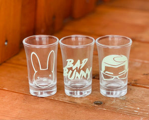 Bad Bunny Shot Glasses