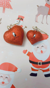 Bad Bunny Heart Ornaments