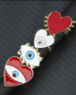 Load image into Gallery viewer, Evil Eye Ring Set

