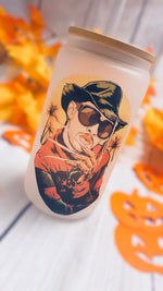 Load image into Gallery viewer, Bad Bunny Halloween Glass Can
