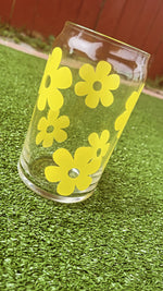 Load image into Gallery viewer, Flower Glass Can

