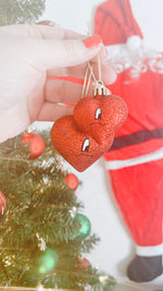 Load image into Gallery viewer, Bad Bunny Heart Ornaments
