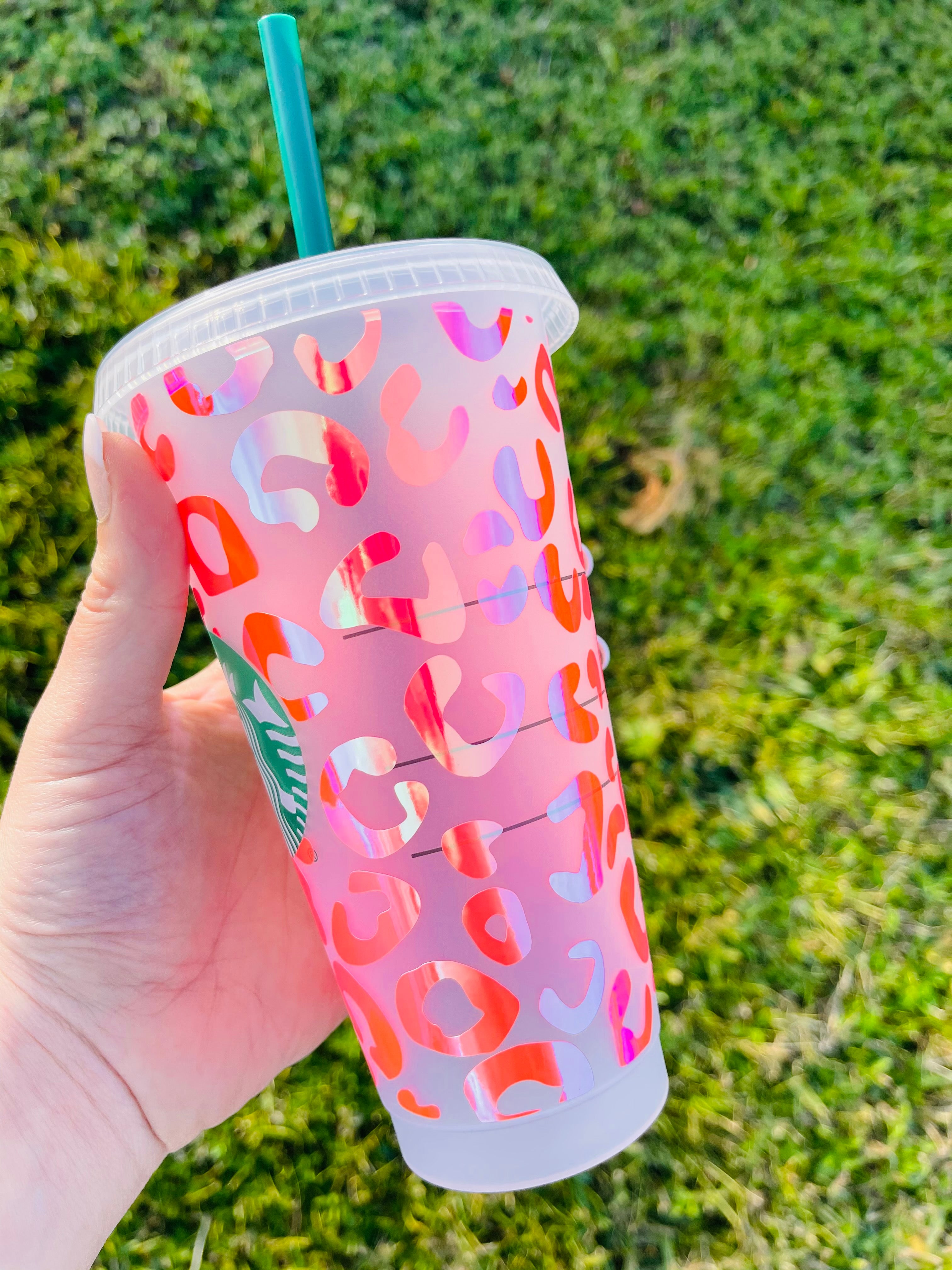 Pink Leopard Cup