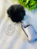 Load image into Gallery viewer, Bad Bunny Keychain with Hand Sanitizer Holder
