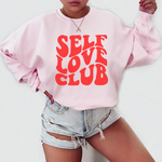 Cargar imagen en el visor de la galería, Self Love Club Pink Sweatshirt
